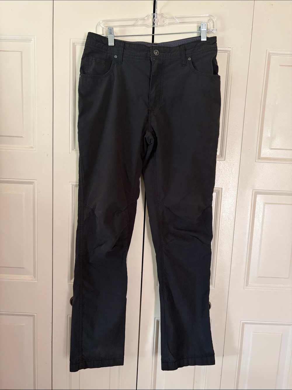 Swiss Tech Mens Utility Gorpcore Tactical Pants Dark Gray Pockets Knees 32x34